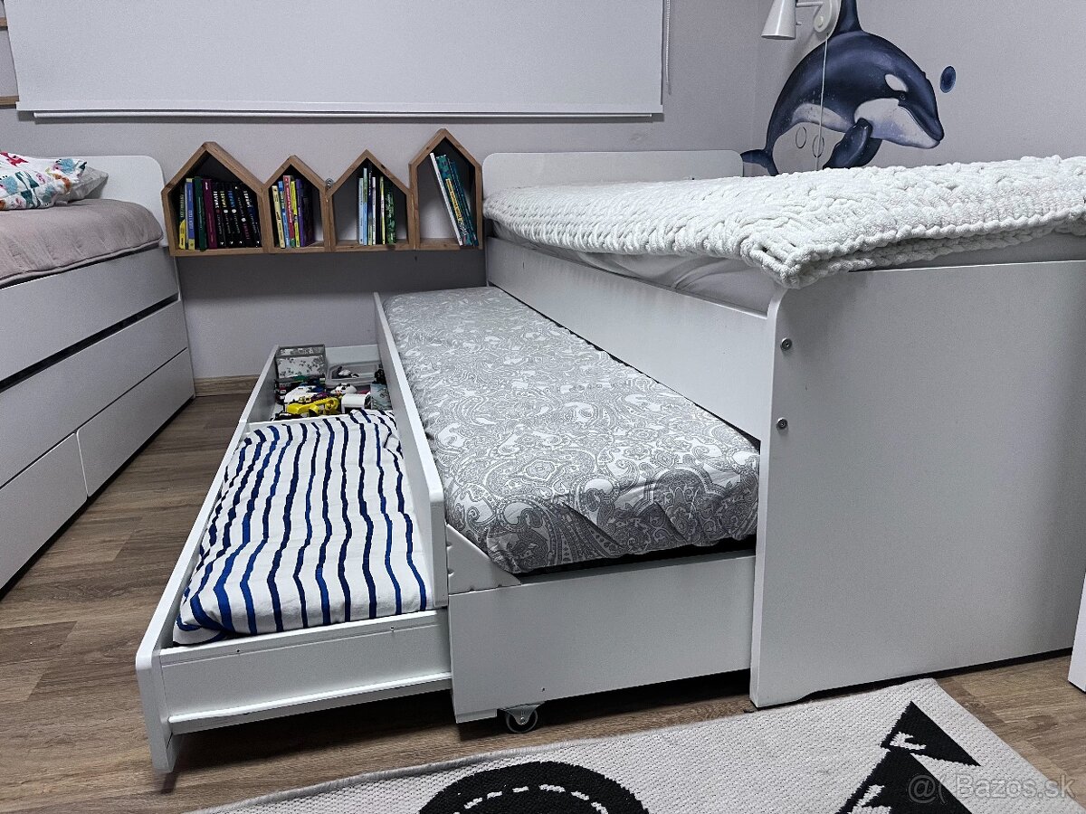 2 x IKEA SLÄKT – rozkladacia posteľ s úložným priestorom - 12