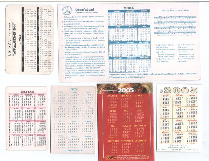 Staré vreckové kalendáriky - 12