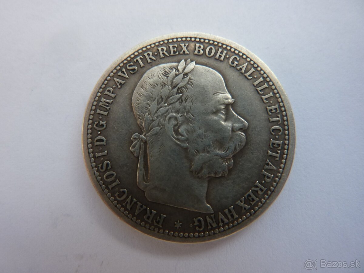 R-U vzácna 1 koruna 1892 bz vo veľmi peknom stave - 12