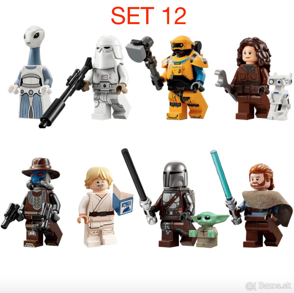 Rôzne figúrky Star Wars 4 (8ks) - typ lego - nové - 12