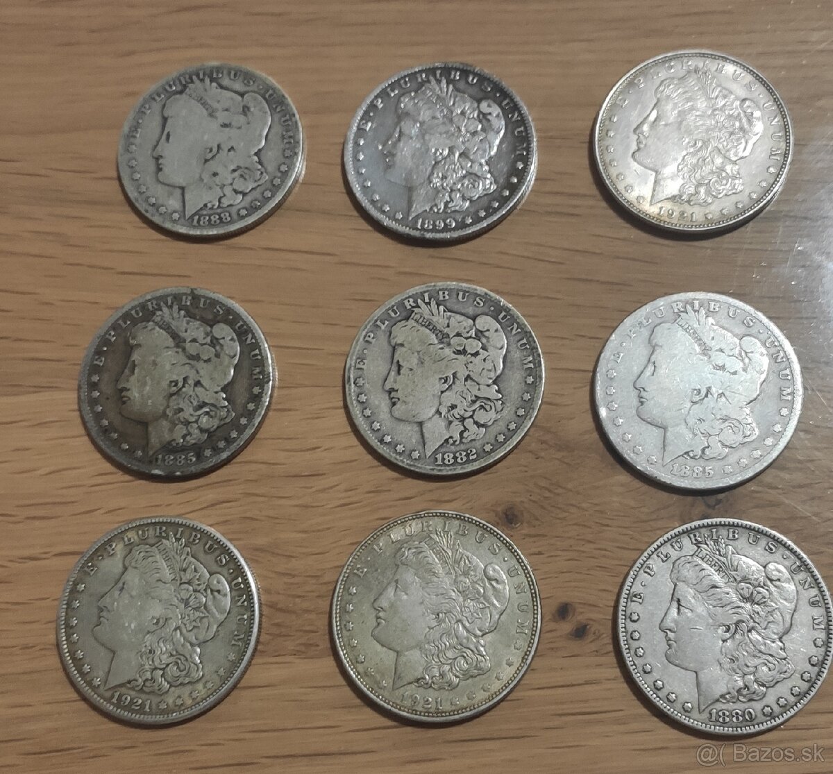 Predám strieborné mince Morgan Silver Dollar - 12