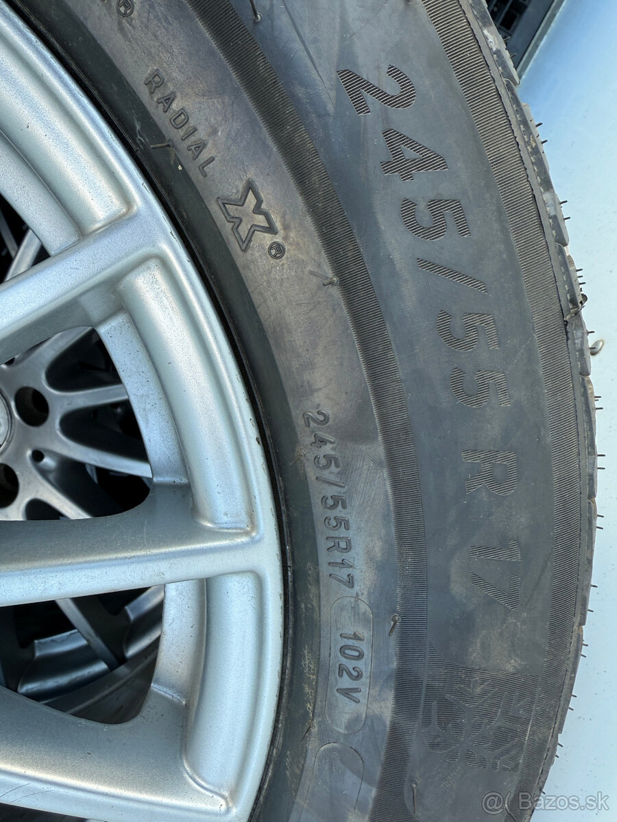 PREDÁM sadu 17" AL disky Mercedes-Benz +zimné pneu MICHELIN - 12