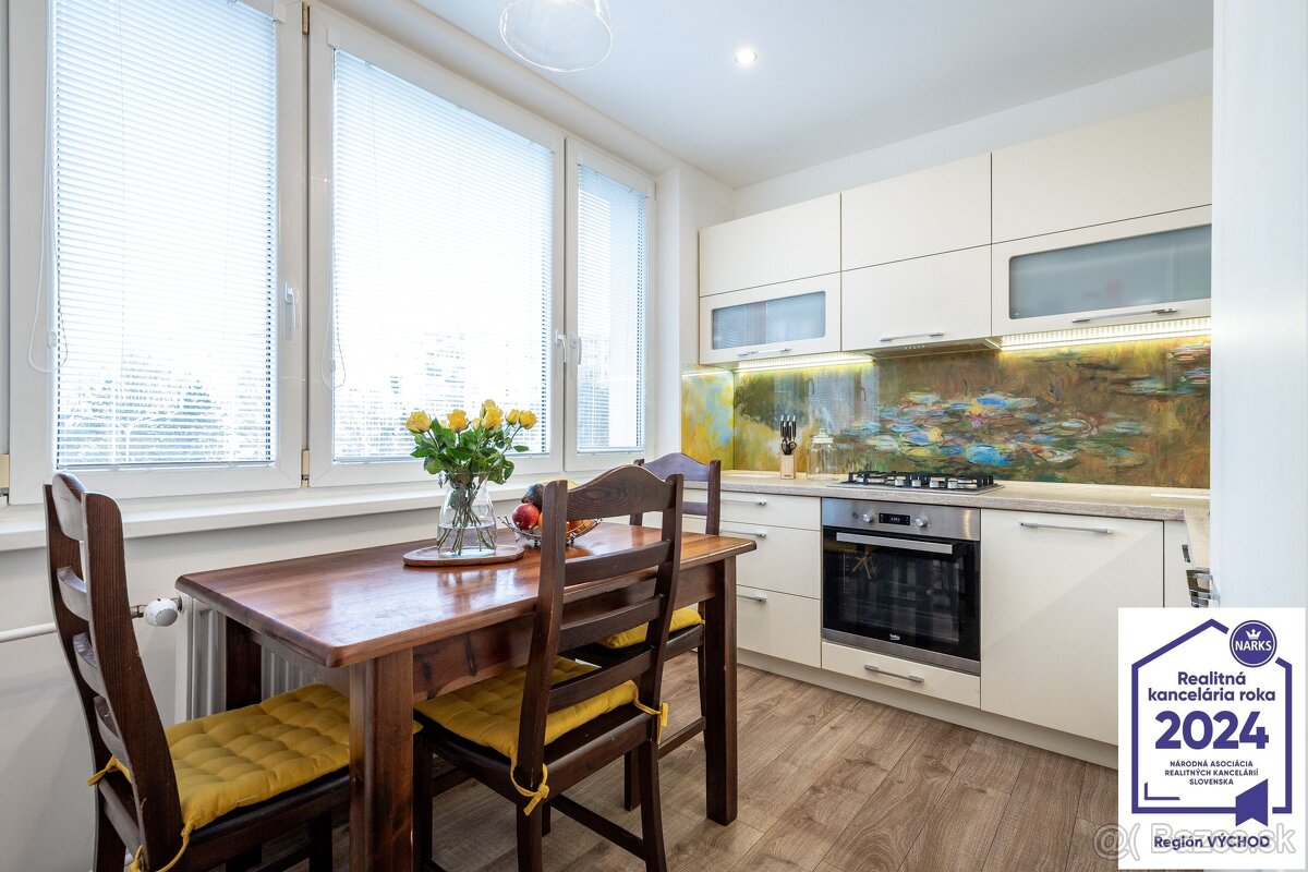 3 izbový byt s loggiou - Košice, Nad jazerom, ul. Meteorova - 12