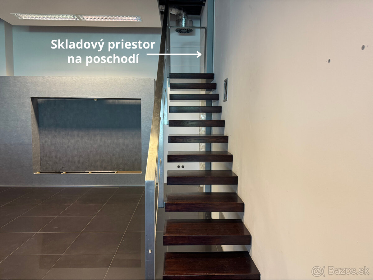 Prenájom prízemného obchodného priestoru 99 m² vo frekventov - 12