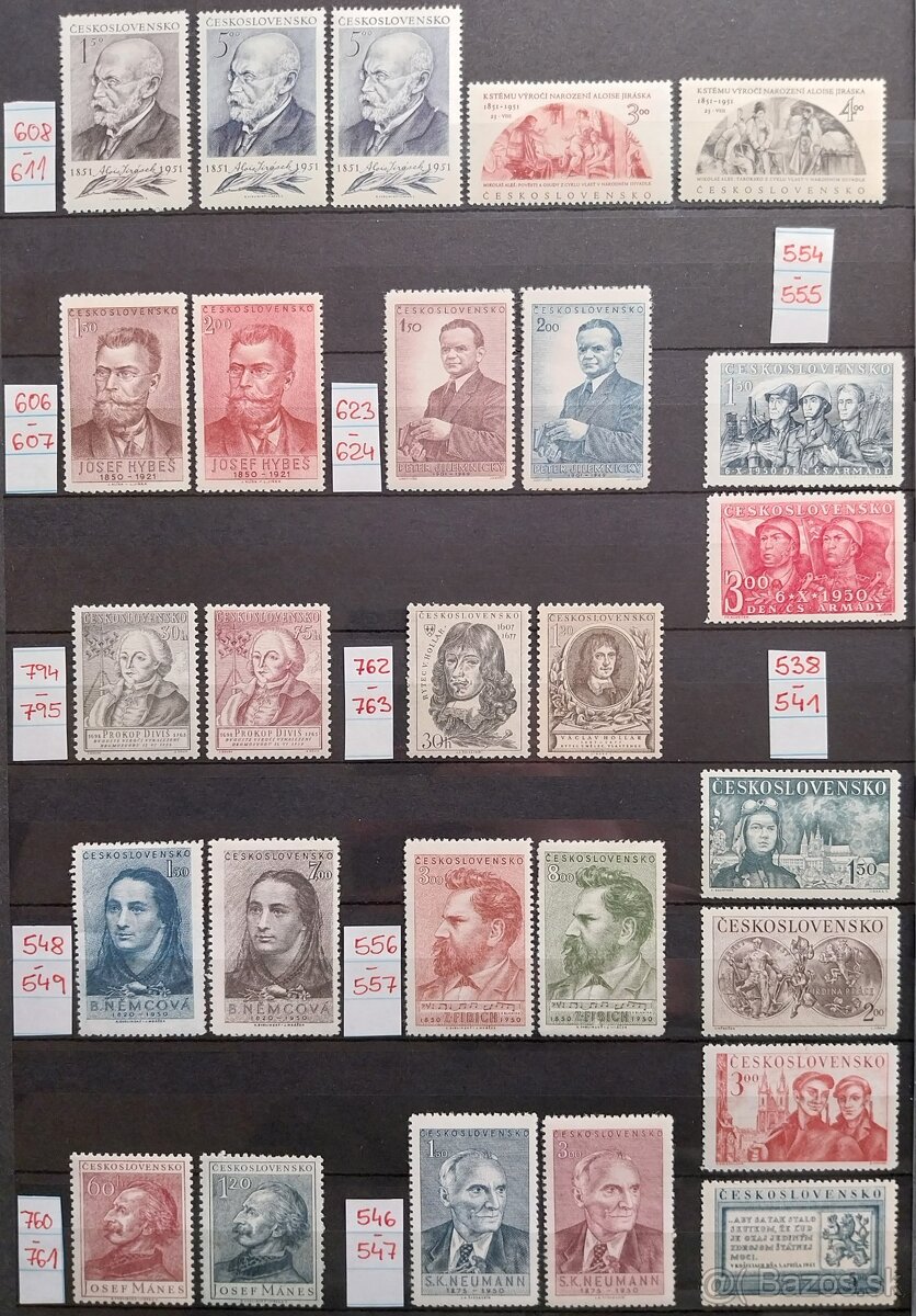 Známky ČESKOSLOVENSKO – 3 - 12