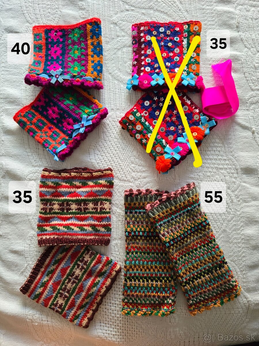 Stary kroj stuhy čepce zápästky - 12