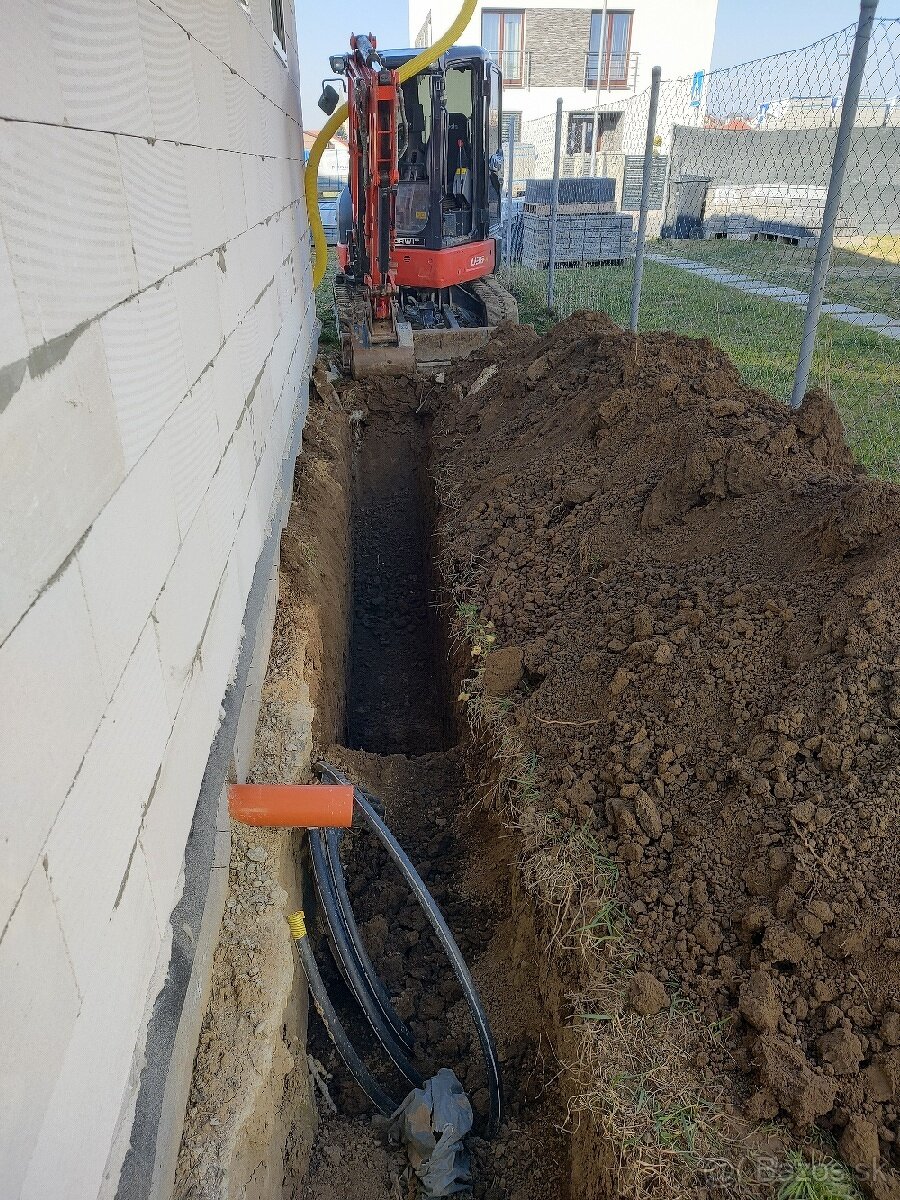 Zemné a výkopové práce, dovoz materiálu, hydraulická ruka - 12