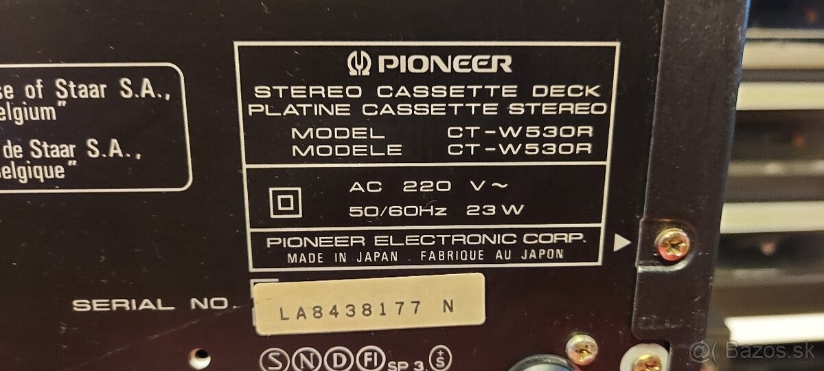 Predám double deck Pioneer, Aiwa a Universum - 12