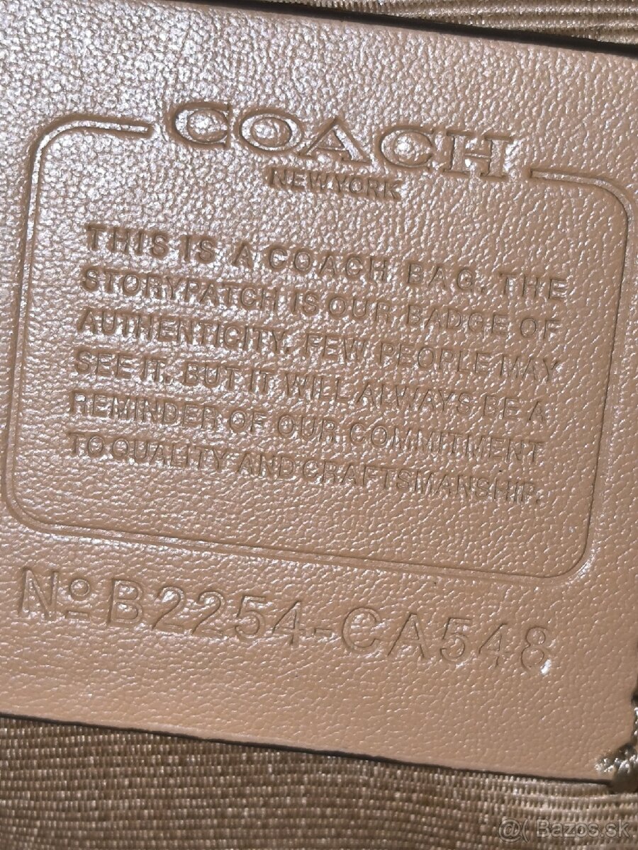 Coach kabelka hnedá - 12