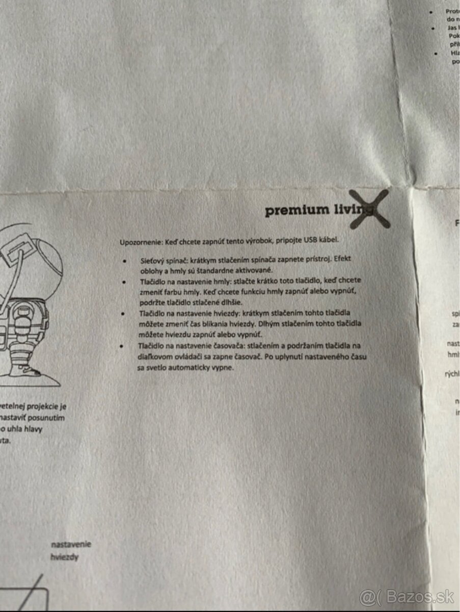 LED Projektor kozmonaut - 12