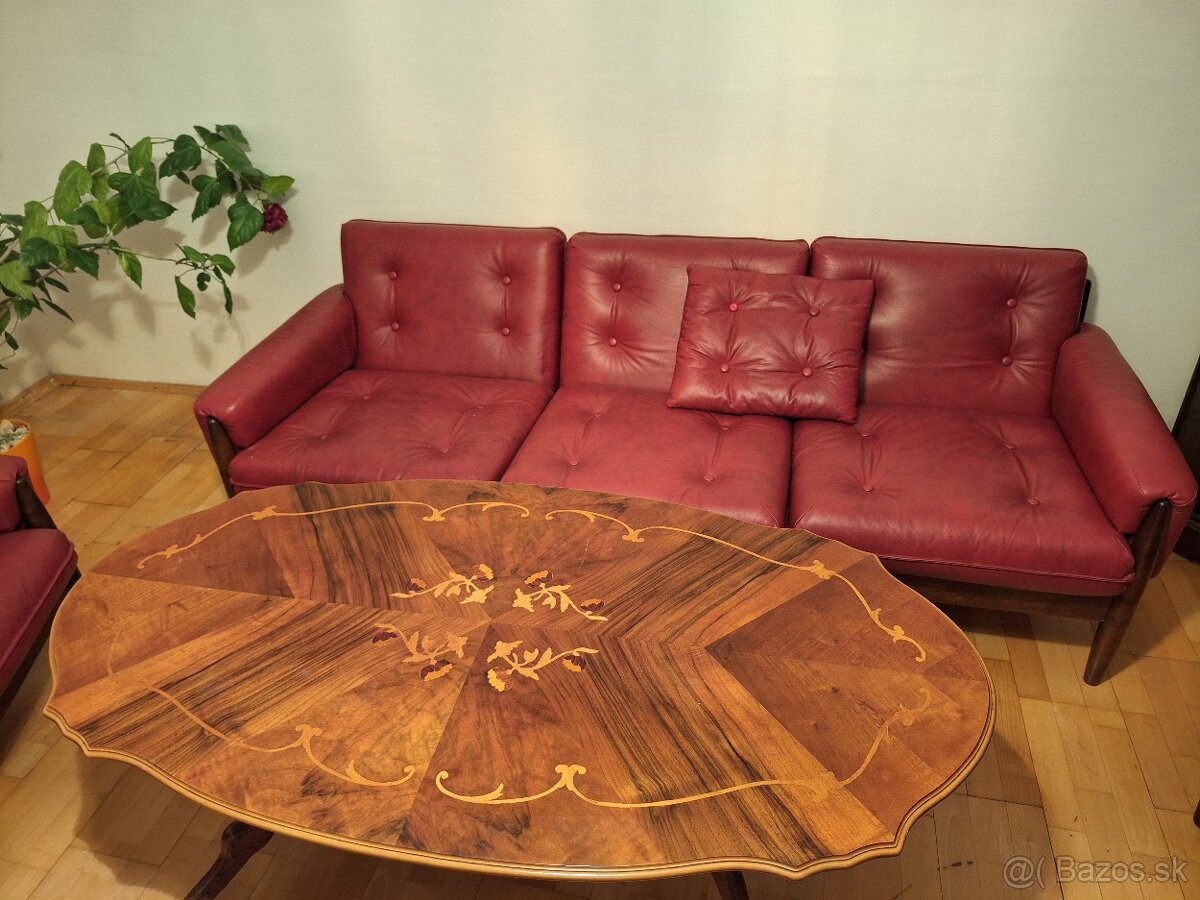 Komoda,stol jedalensky, konferecny velka komods retro set - 12