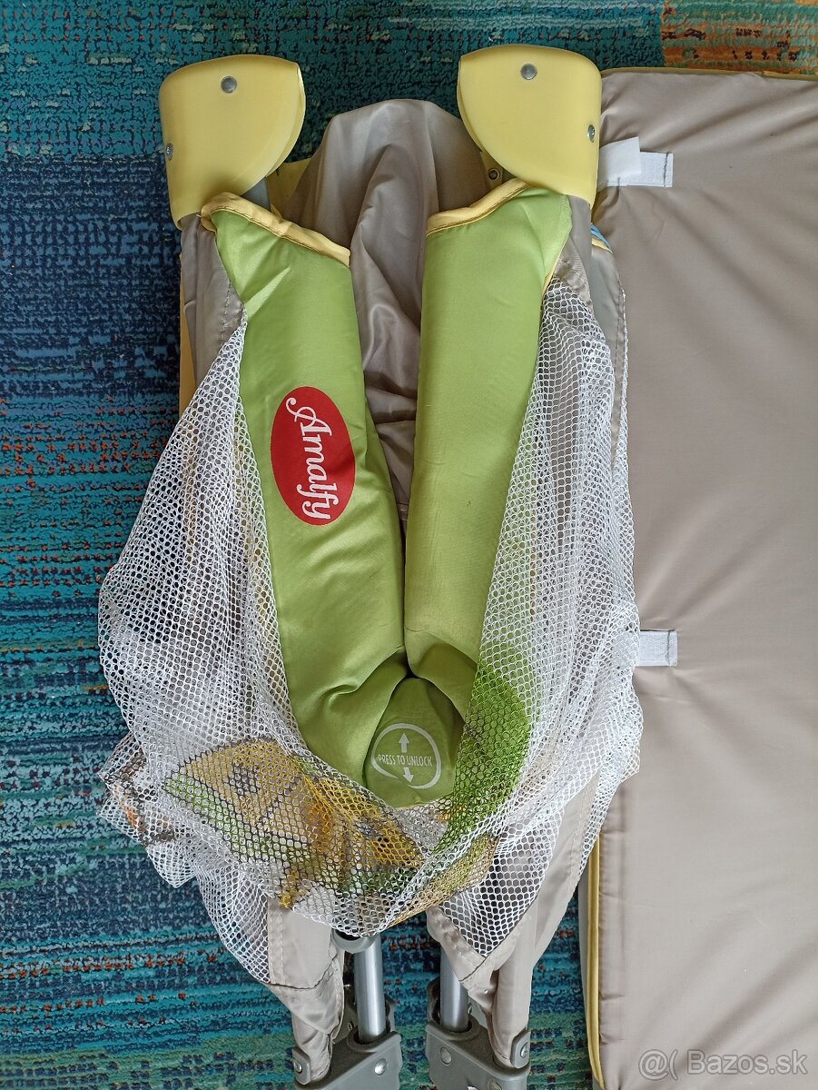 Detská ohrádka / postielka Amalfy, skladacia prenosná - 12