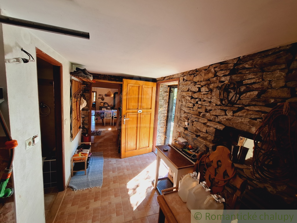 Tradičná zrekonštruovaná drevenica na okraji obce Nesluša. - 12