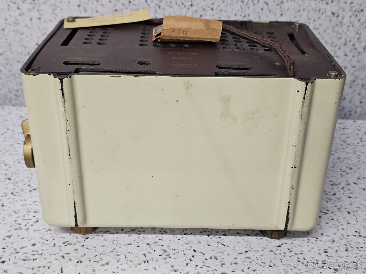 TE-KA-DE Z483 》Starožitné elektronkové radio 》bakelit Tekade - 12