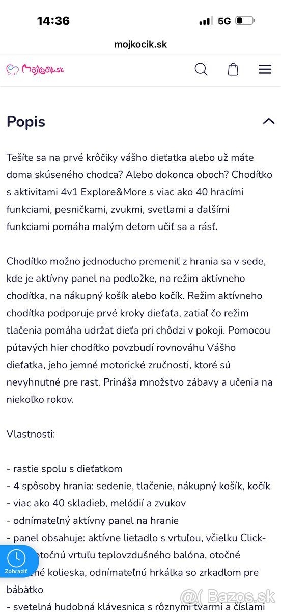 Skip hop explore&more choditko 4v1 - interakticna hracka - 12