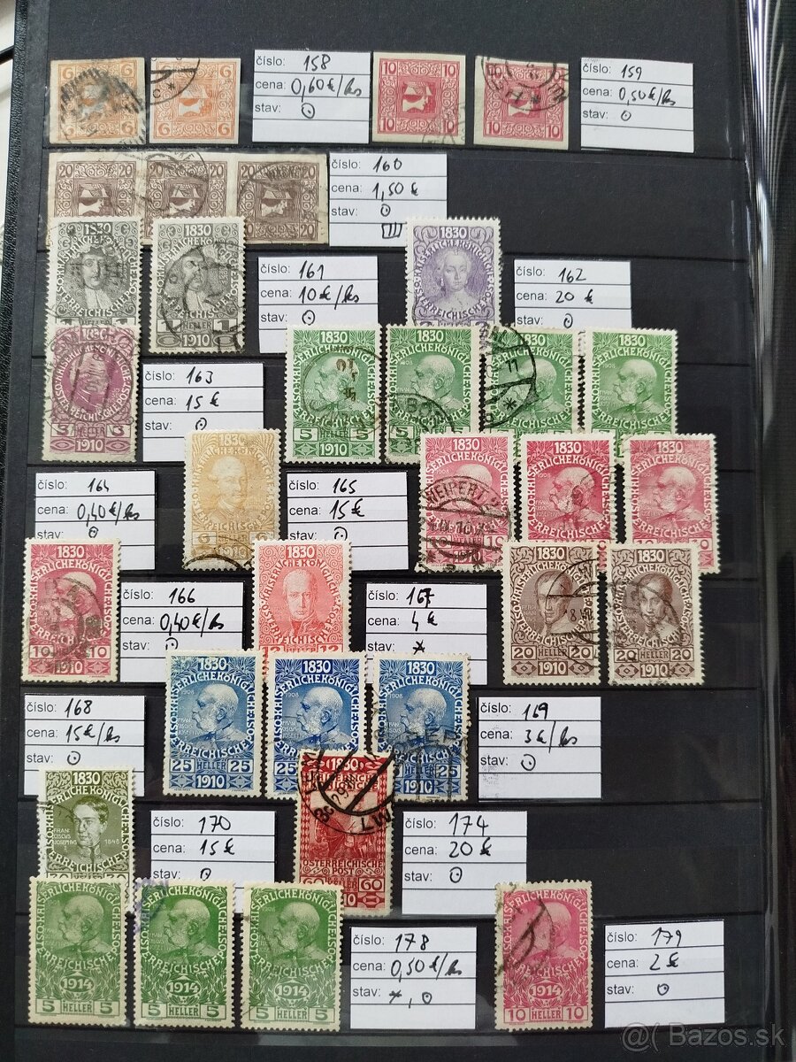 staré Rakúsko - zbierka známok v albume - 12