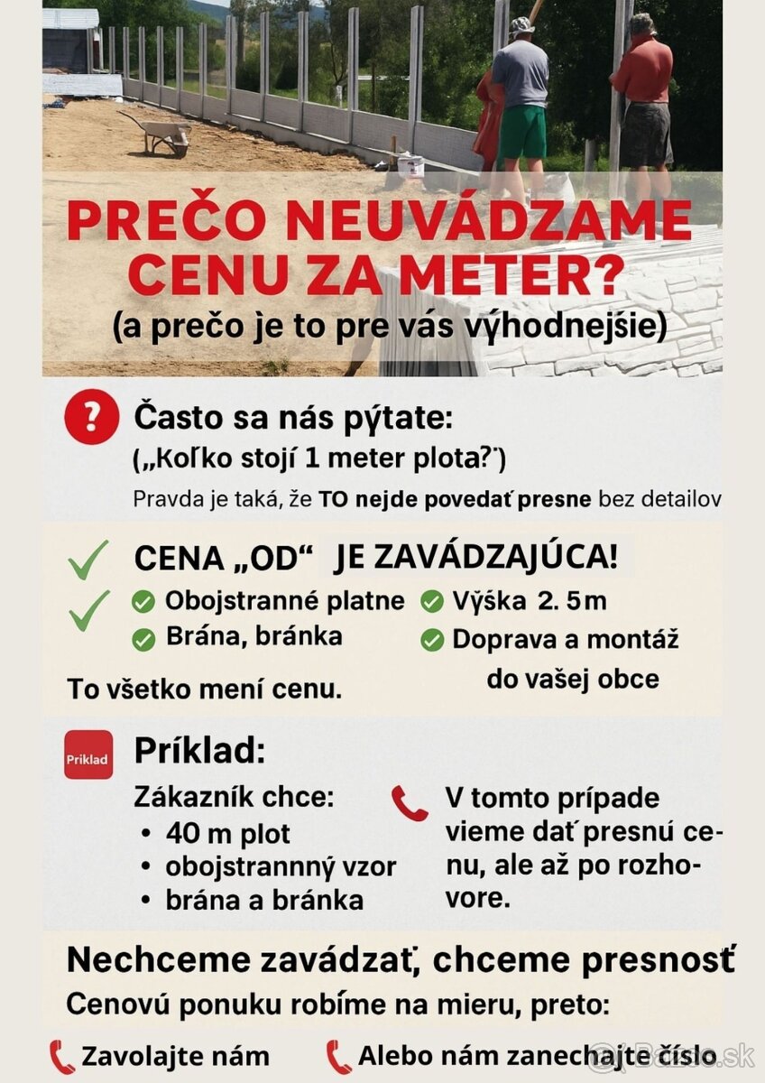 BETÓNOVÉ PLOTY (výroba - predaj - montáž) - 12