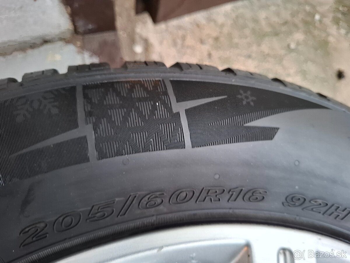 Alu 4x100 r16 zimné pneumatiky 205/60 r16 Renault Dacia - 12