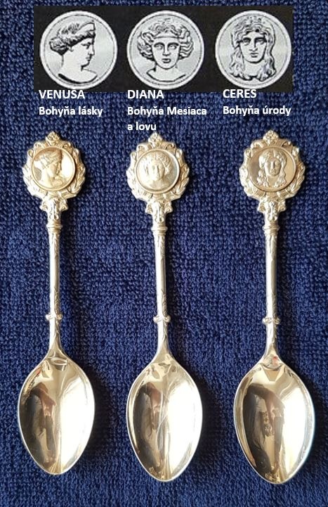 Investičné Striebro–zberateľská sada bohov Ríma-Londýn 1971 - 12