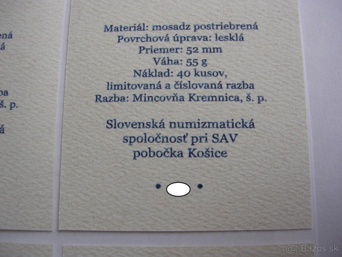 Jazdecké medaily Ferdinanda I. 1541/2022 SNS pri SAV Košice - 12