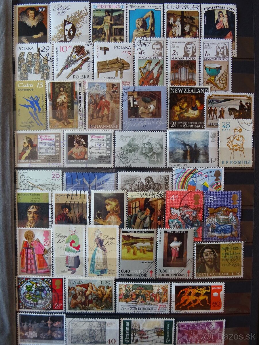 Pekná zbierka známok UMENIE 1 - 12