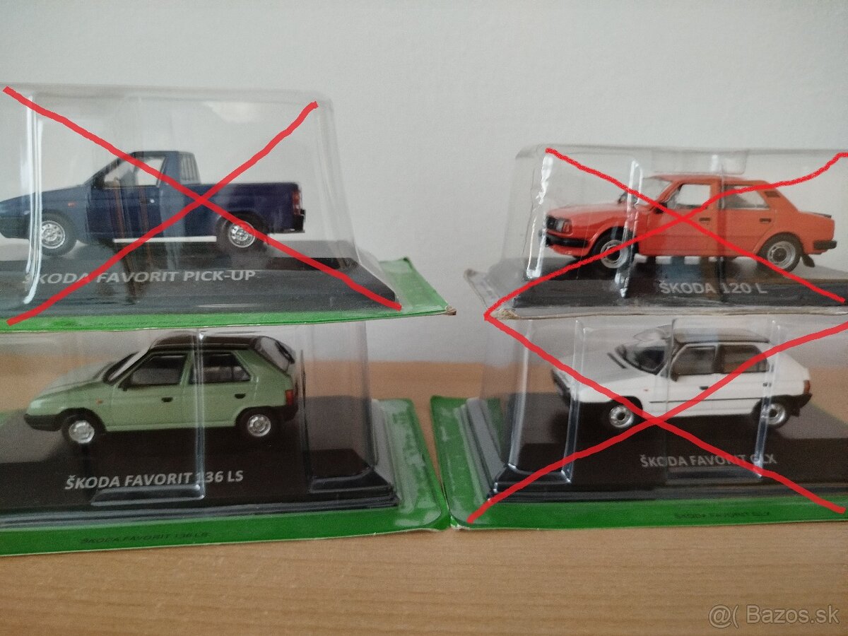 Predam model auta skoda rôzne 1:43. - 12