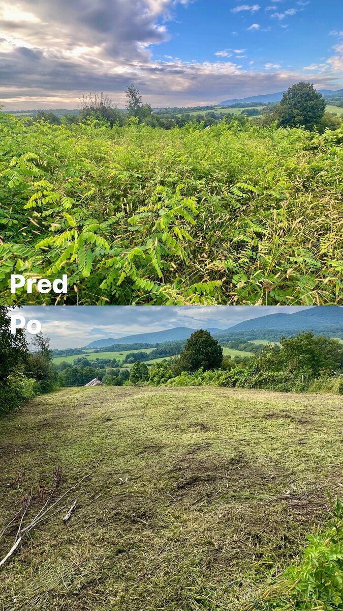 KOSENIE – MULČOVANIE – ČISTENIE POZEMKOV - 12