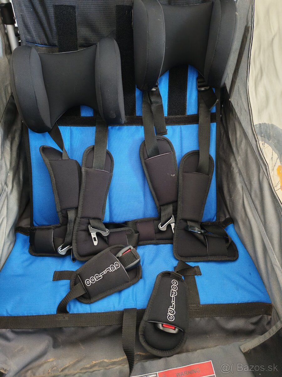 Cyklo vozík pre 2 deti Queridoo - 12