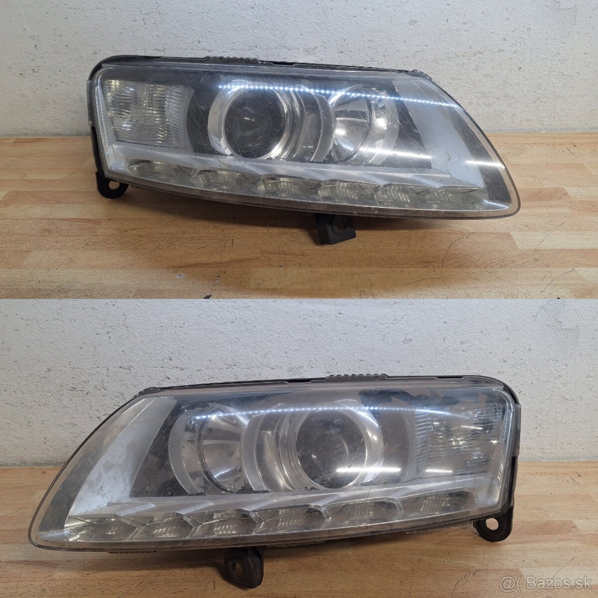 Bi-led svetlá audi A6 c6 facelift - 12