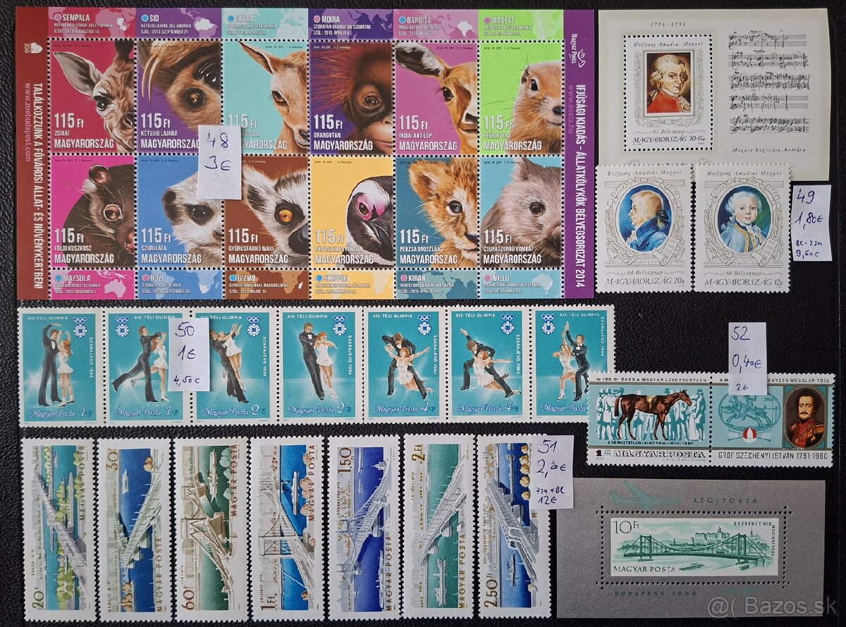 Postove znamky Madarsko (56poloziek) - 12