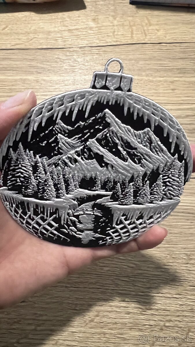 3D tlačené vianočné ozdoby - 12