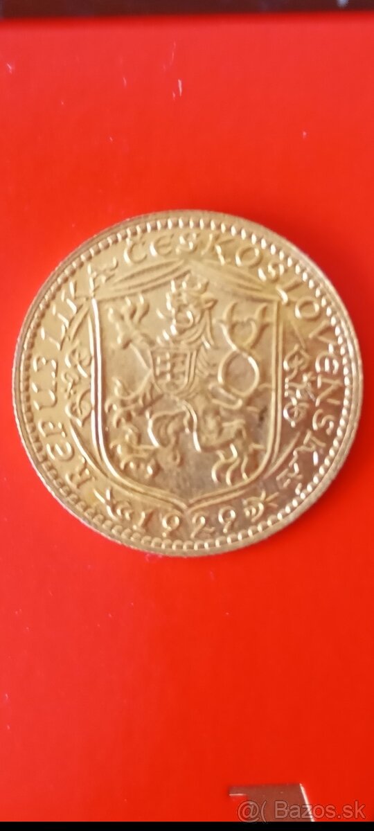 SVATOVÁCLAVSKÝ DUKÁT 1929, KRÁSNÝ STAV - 12