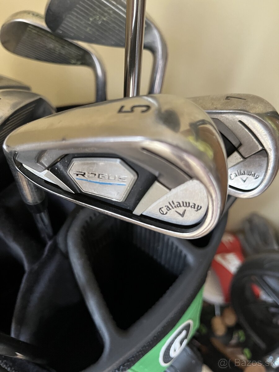 Golf.sada(12 palic a 2x bag), vozik, hitting mat, sietka. - 12