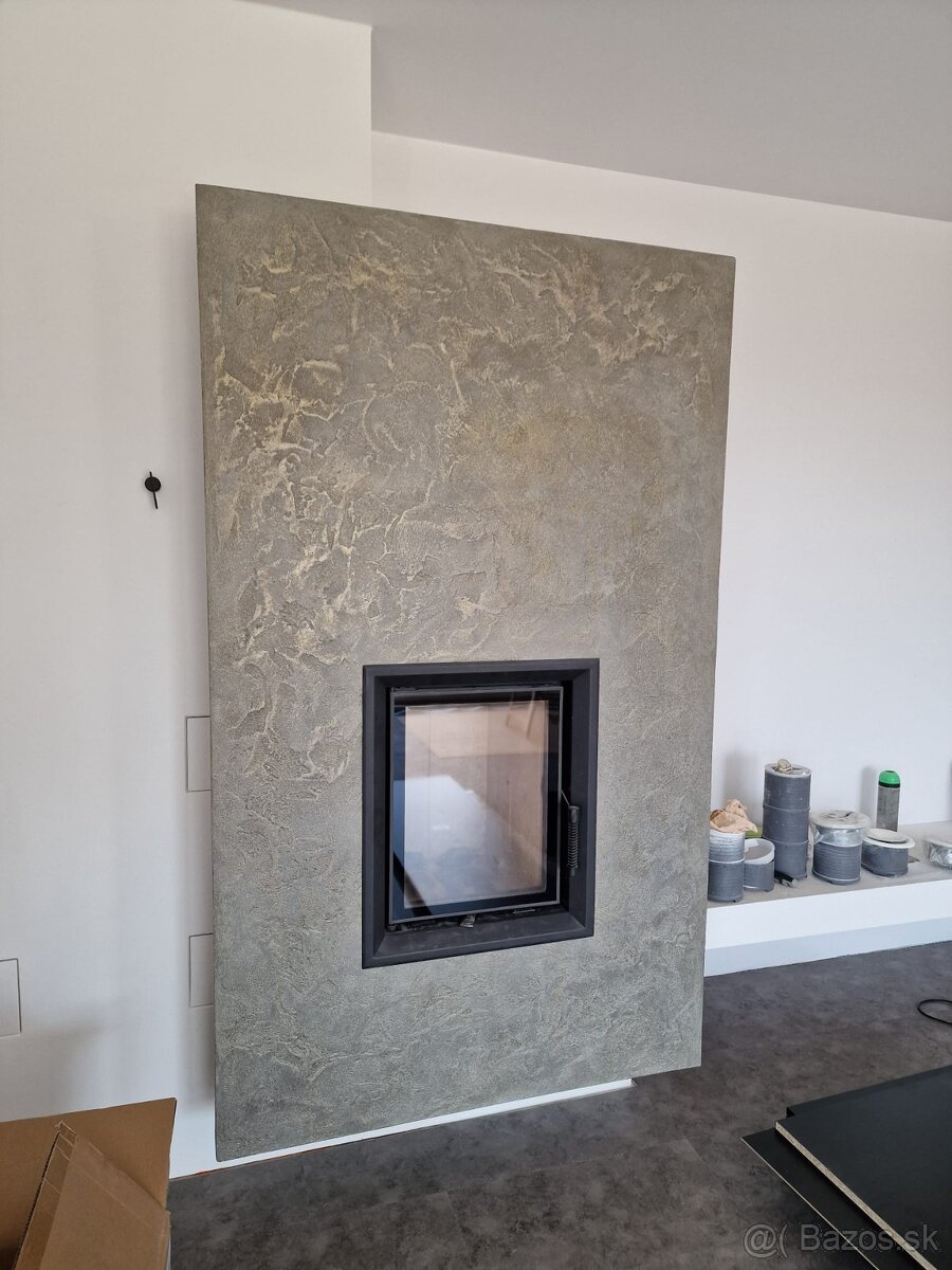 Dekoračné omietky, strojové maľovanie interiérov - 12