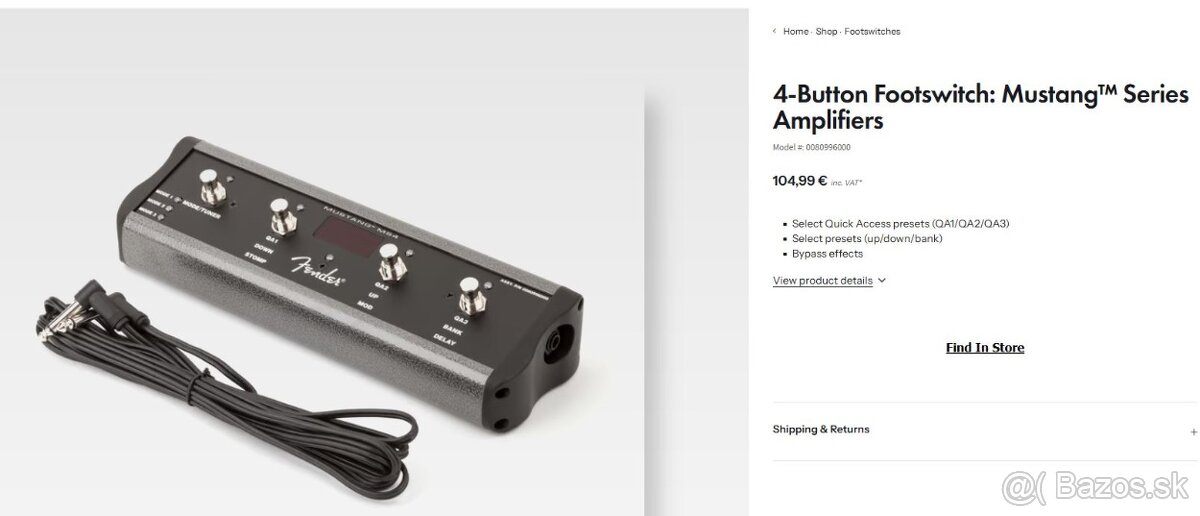 Kombo FENDER MUSTANG III (V.2) 100W. - 12