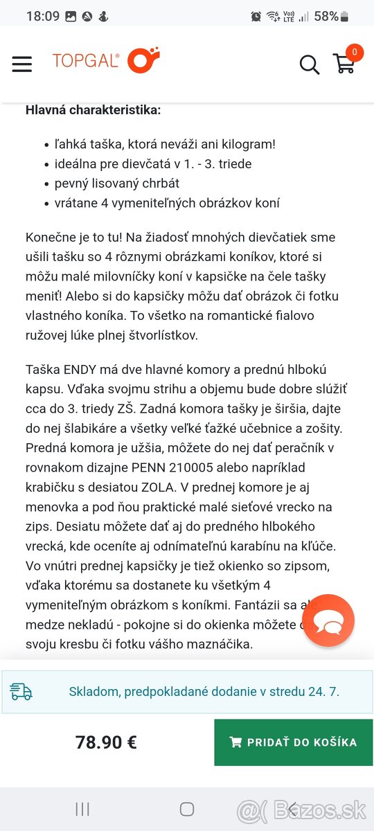 Školská taška Topgal - 12