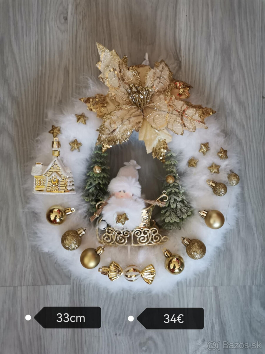 Vence na dvere vianočné - 12