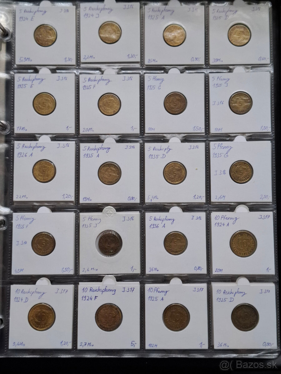 mince Nemecko - Weimarska Republika - 12