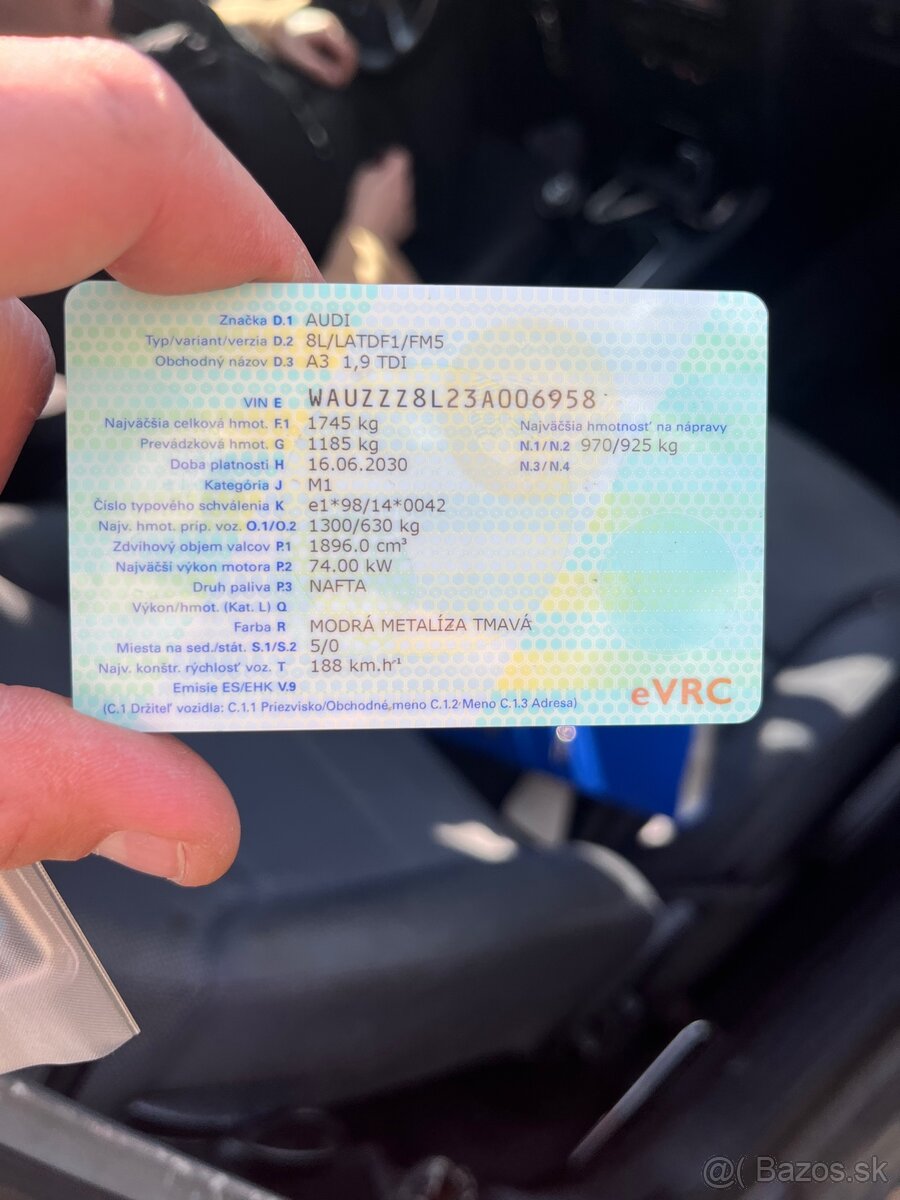 Audi A3 1.9 TDI 74kW – spoľahlivé auto - 12