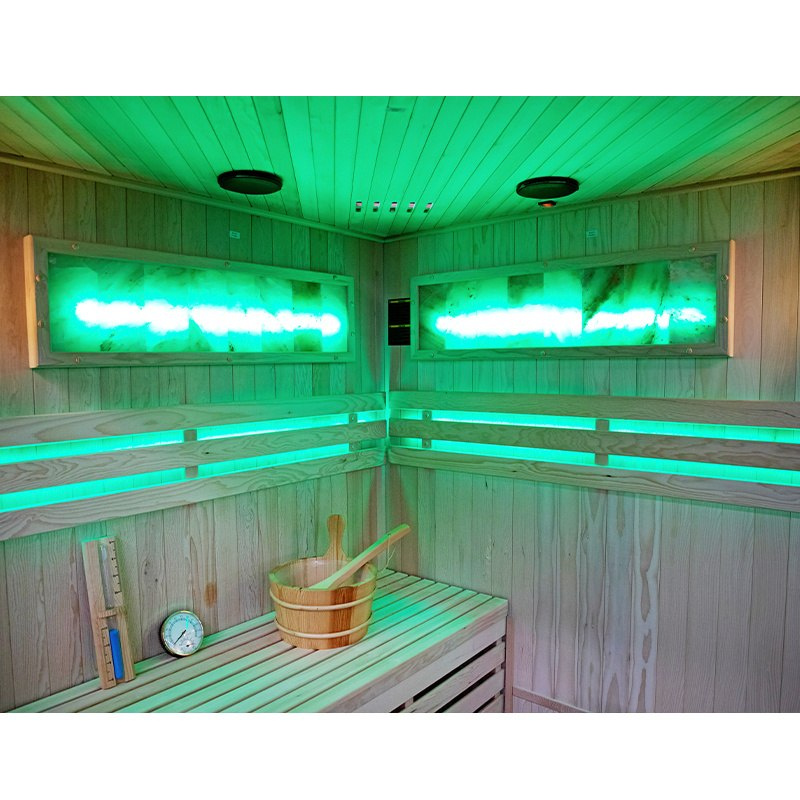 Suchá sauna TAMIZA II s pieckou HARVIA 6 kW pre 4 - 5 osôb s - 12