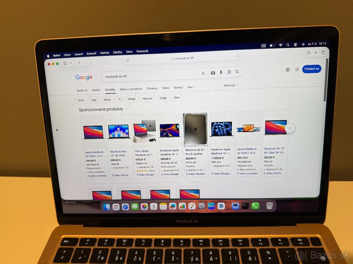 MacBook Air M1, rosegold 8GB, 256 GB - 12