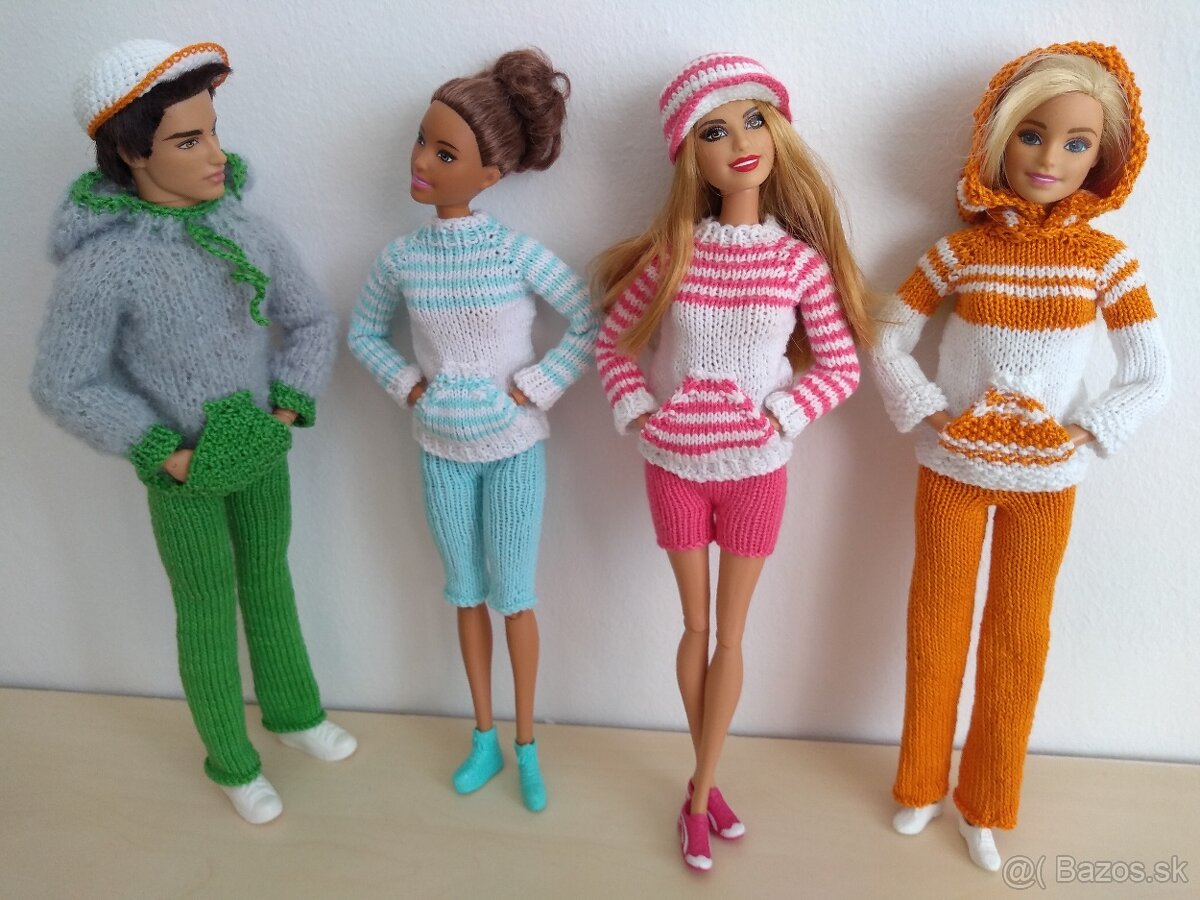 letné šaty s bodkami na bábiky barbie ken RH klobúk kabelka - 12