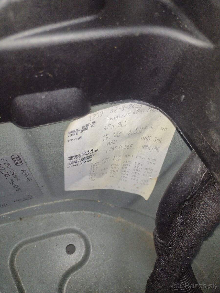 Díly Audi A6 4f combi 3.0tdi 171kw ASB barva LZ6E - 12