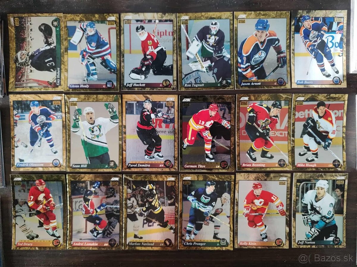 Predám hokejove kartičky z 90 rokov (ultra,parkhurst,score, - 12