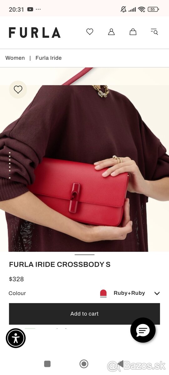 Červená kožená kabelka zn. Furla - 12