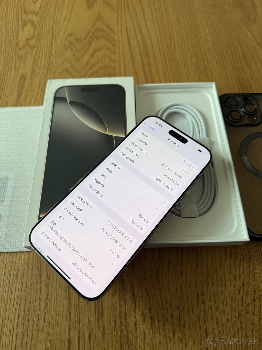 iPhone 16 Pro Max 256 gb Natural Titanium v záruke - 12
