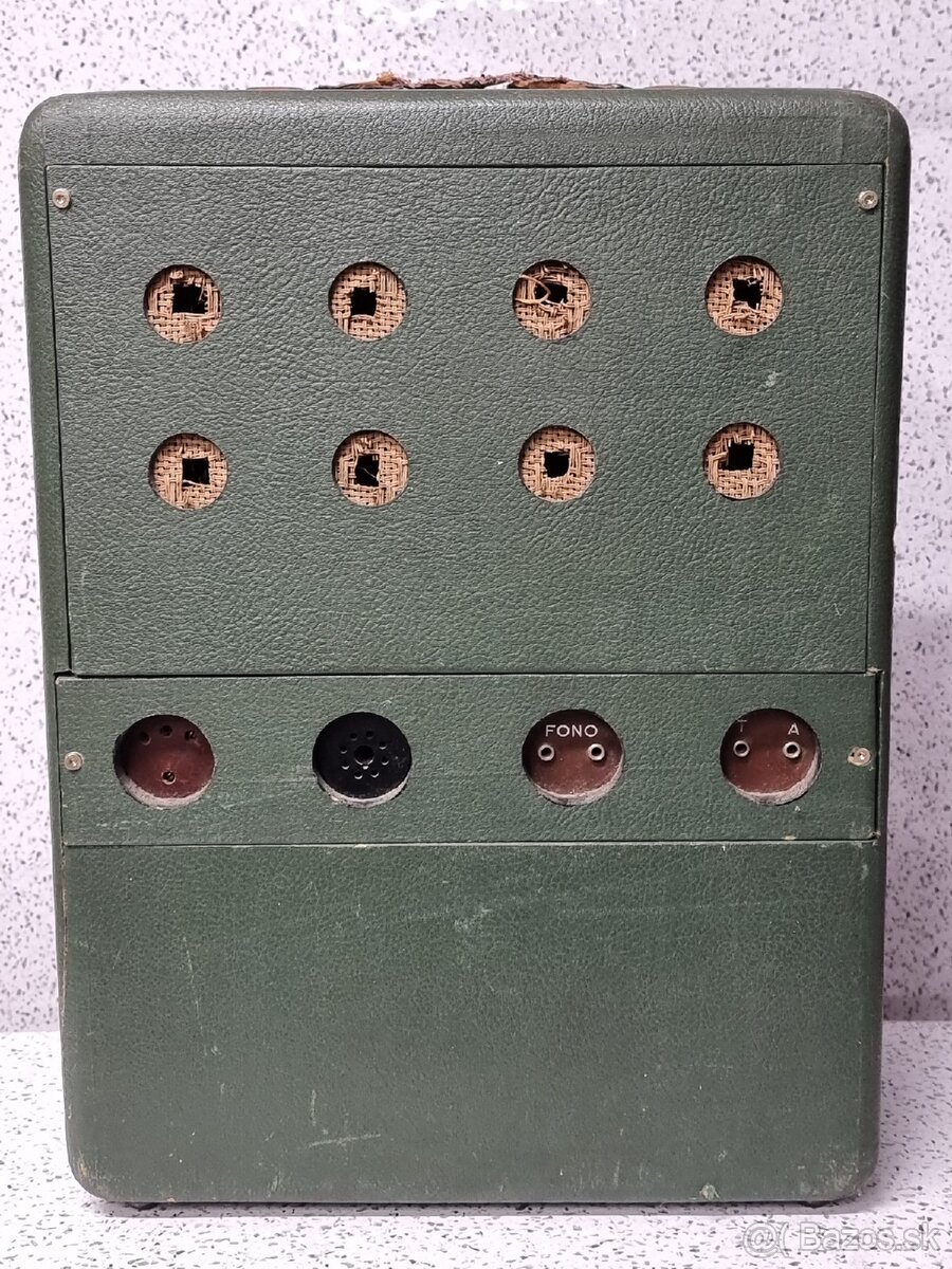 40/50te roky 》PRENOSNÉ STAROŽITNÉ RADIO - 12