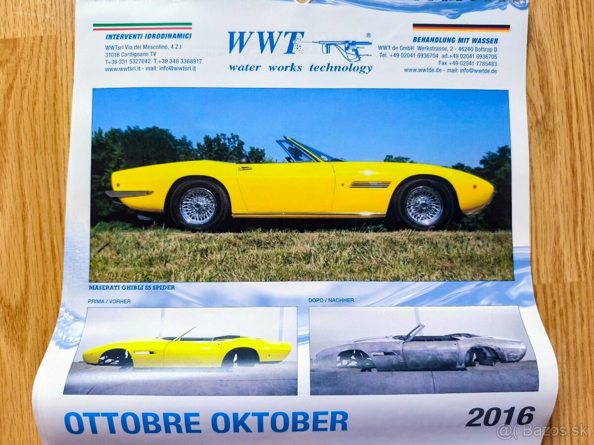 talianske nástenné kalendáre 2016 - 12