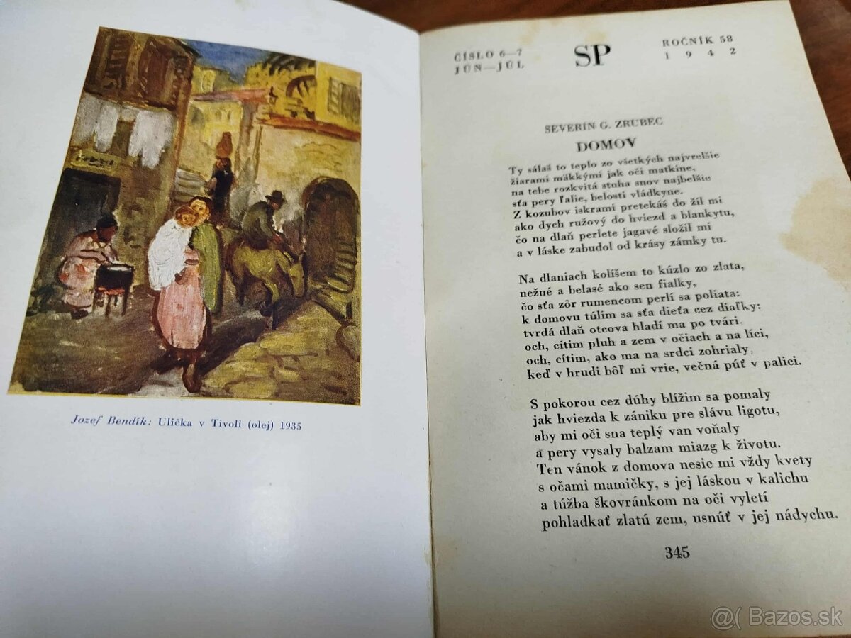 SLOVENSKÉ POHĽADY--1942--58.ročník 1. až 12.--redigoval DR.S - 12
