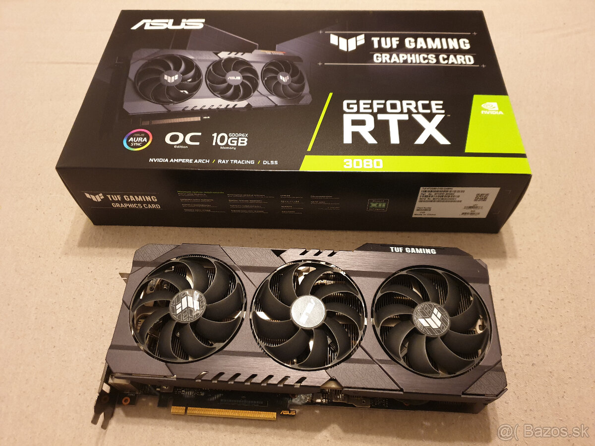 Asus RTX3080Ti, RTX3080 TUF Gaming OC - 12